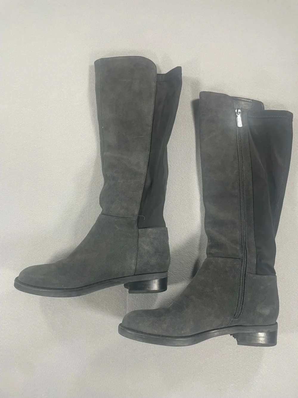 Blondo Tall Riding Boots Womens Suede Gray Size‎ 6.5